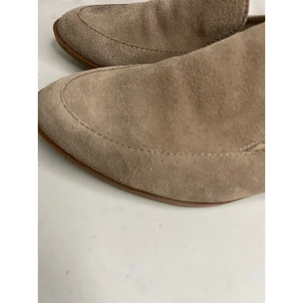 Women's Dolce Vita Loafers Slip On Calla Gray Suede Leather Work Casual Size 7